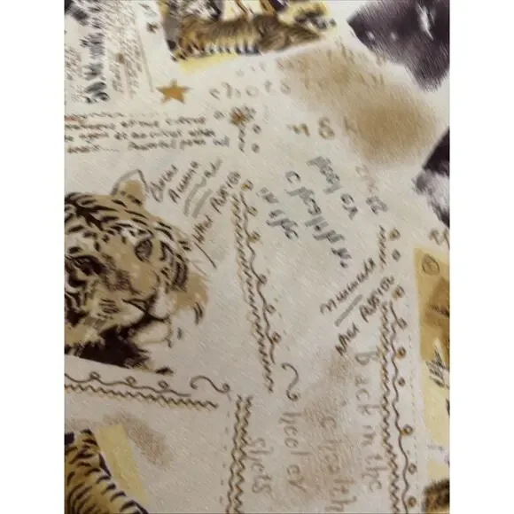 Y2K European Kaiais Sleeveless top With Patchwork Details And Tiger Print Size S - Picture 3 of 7